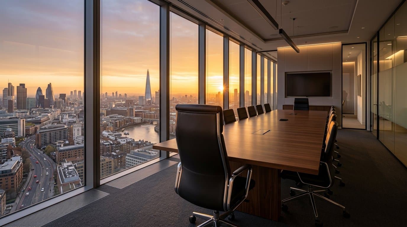 Executive coaching session with a senior leader reviewing strategy, boundaries, and leadership decisions